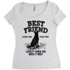 Best Friend German Shepherd Women's Triblend Scoop T-shirt