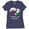 unicorns are overrated Ladies Fitted T-Shirt