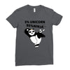 5 Percent Unicorn 95 Percent Ninja Ladies Fitted T-Shirt