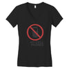 no cell phones Women's V-Neck T-Shirt
