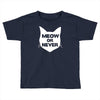 meow or never Toddler T-shirt
