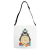 totoro christmas tree Adjustable Strap Totes