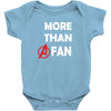 Avengers More Than A Fan Baby Bodysuit
