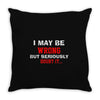 i may be wrong Throw Pillow