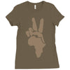 peace to africa Ladies Fitted T-Shirt