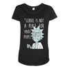 not for smart people Maternity Scoop Neck T-shirt