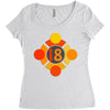 orange 18 Women's Triblend Scoop T-shirt