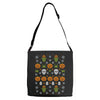 happy halloween ugly christmas sweater Adjustable Strap Totes