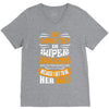 My Daughter Super Awesome Dad V-Neck Tee