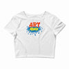 retro tv show unofficial art attack Crop Top