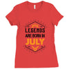 Legends are born in July Ladies Fitted T-Shirt