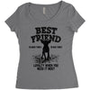 Best Friend Chihuahua Women's Triblend Scoop T-shirt