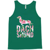 dachshund floral Tank Top