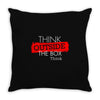 think outside the box thinker Throw Pillow