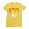 pumpkin space af Ladies Fitted T-Shirt