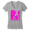 run harder gym workout Women's V-Neck T-Shirt