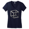 escher's jail Women's V-Neck T-Shirt