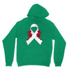 lung cancer white ribbon Unisex Hoodie