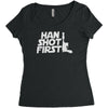 han shot first Women's Triblend Scoop T-shirt
