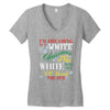 i'm dreaming of a white christms but if the white runs out i'll drink Women's V-Neck T-Shirt