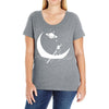 On The Moon Ladies Curvy T-Shirt