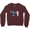 bad sock puppet Crewneck Sweatshirt