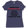 Smartass February Girl Ladies Fitted T-Shirt