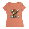 chewie and porgs Women's Triblend Scoop T-shirt