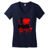 i love house music t shirt men logo3 new t shirt clothing design men Women's V-Neck T-Shirt