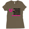 U=U Undetectable = Untransmittable Ladies Fitted T-Shirt
