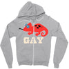 iguana Zipper Hoodie