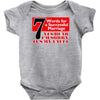 funny  7 words for marriage, ideal gift, birthday present Baby Bodysuit