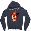 brid funny logo Zipper Hoodie