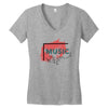 Music Women's V-Neck T-Shirt