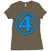 number 4 Ladies Fitted T-Shirt