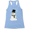 christmas snowman Racerback Tank