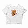 pizzaa monster Crop Top