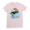 deal with it Ladies Fitted T-Shirt