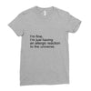 the oc allergic reaction Ladies Fitted T-Shirt