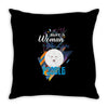 who loves poodle Throw Pillow
