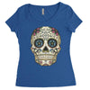 men's pura vida sugar skull Women's Triblend Scoop T-shirt