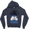 Some Girls Love Diamonds This Girl Loves Balls Zipper Hoodie