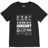 Born In January V-Neck Tee