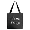 me you facebook Tote Bags