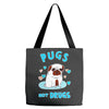 pugs not drugs Tote Bags