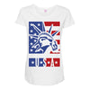 usa 2 Maternity Scoop Neck T-shirt