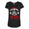 merc's gym training Maternity Scoop Neck T-shirt