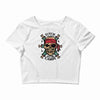 pirate zombie skull Crop Top