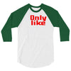 i only like ny as a friend 3/4 Sleeve Shirt