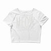 meow cute cat face Crop Top